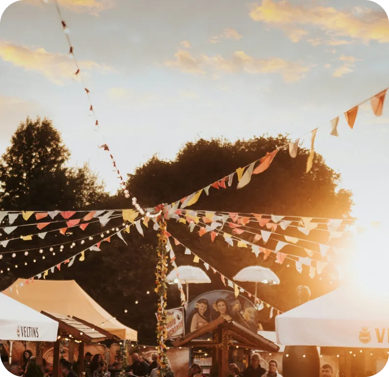 Vue d'ambiance du Flying Tap Fest au Parc du Près-la-Rose